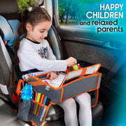 ECOFANTASY Car Seat Travel Tray for Toddlers (Grey)