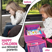 ECOFANTASY Car Seat Travel Tray for Toddlers (Pink)